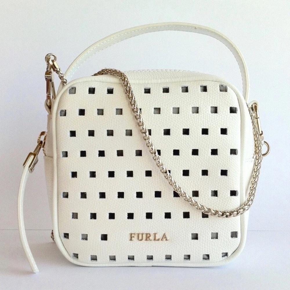 Furla White Yo-yo 2 Way Crossbody Bag - Picture 2 of 9
